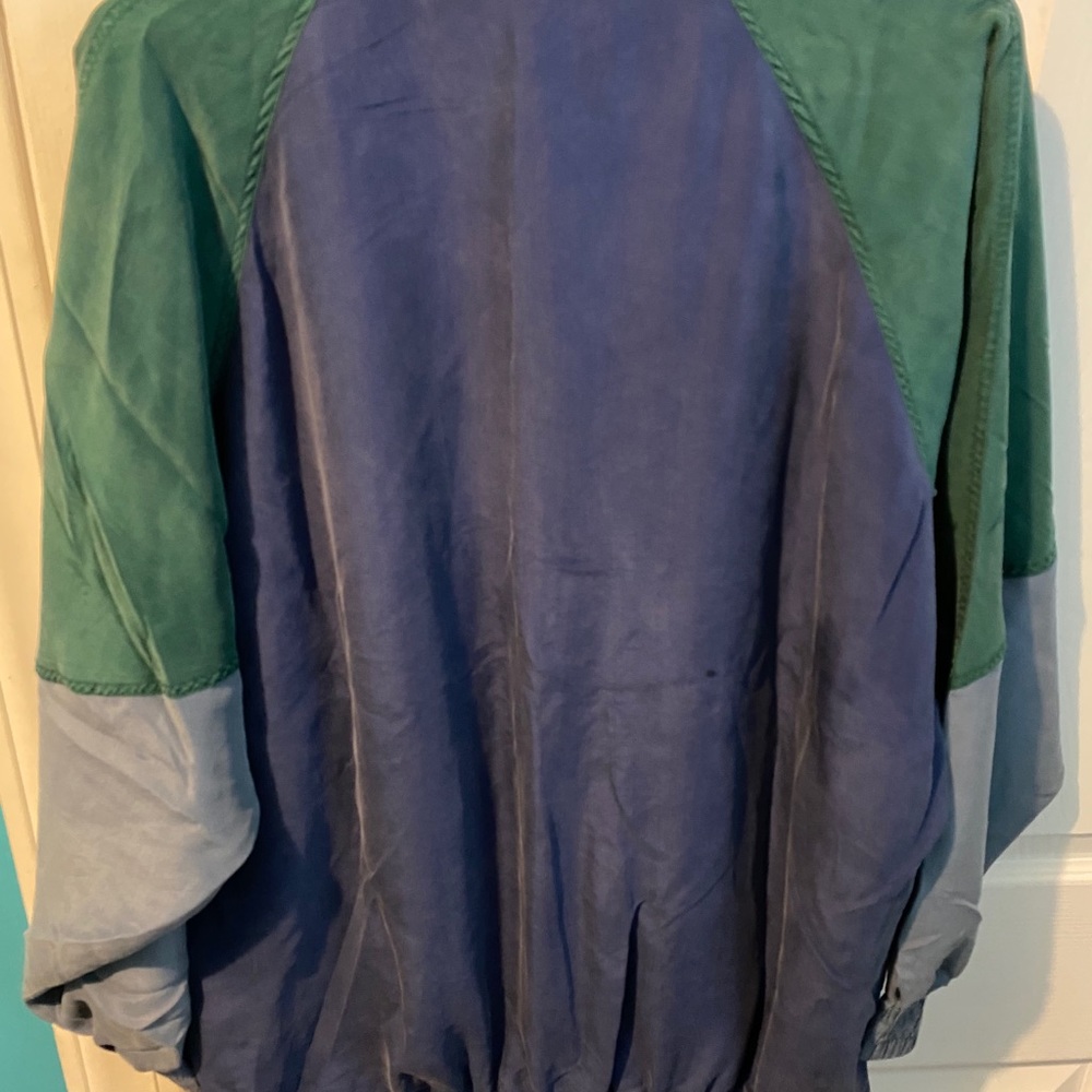 ROBERT STOCK silk bomber jacket men’s size medium - Picture 3 of 4